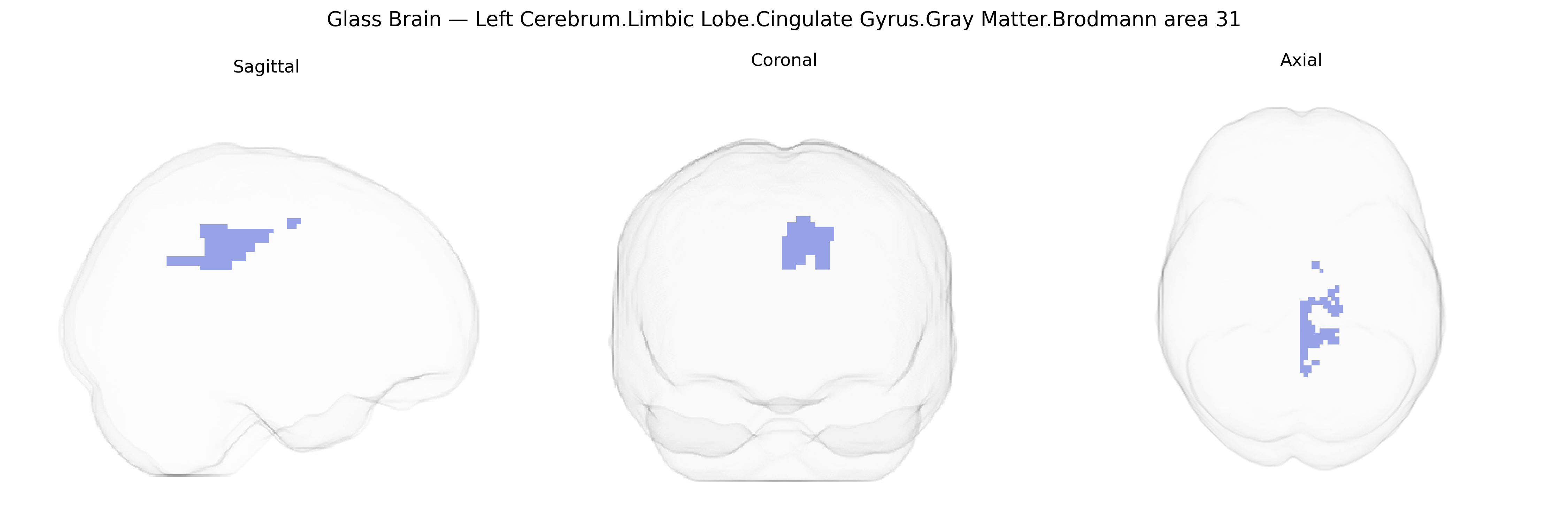 Triplanar Ghost Brain