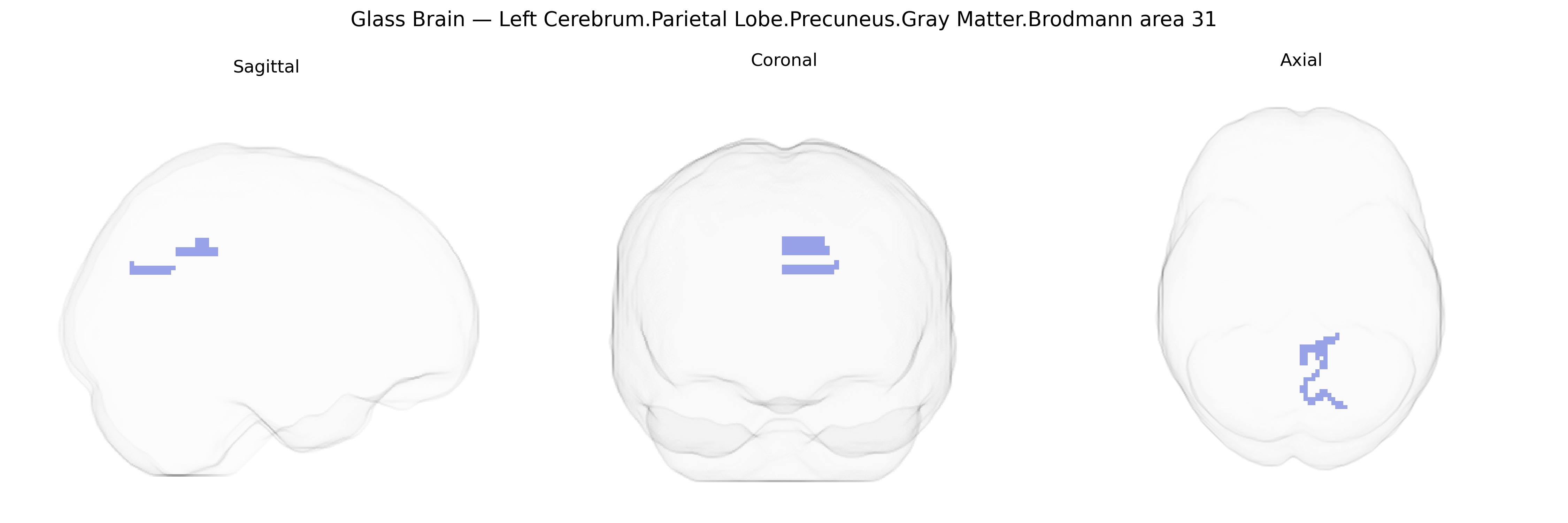 Triplanar Ghost Brain